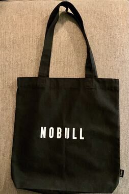 NOBULL Brand Tote Bag Large, Black, Gym Travel Shopping Tote Bag 14.5”x15” NWOT